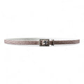 3D WHITE WITH PINK CRYSTALS HATBAND