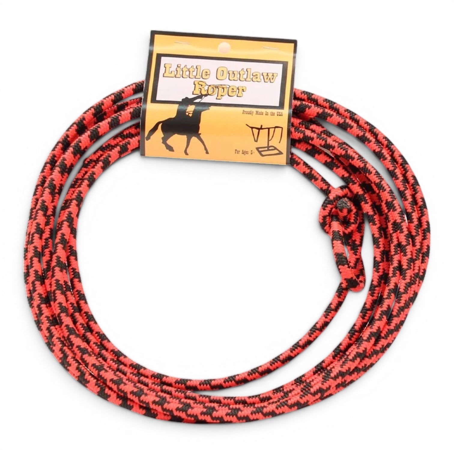 LITTLE OUTLAW ROPE BLACK/RED