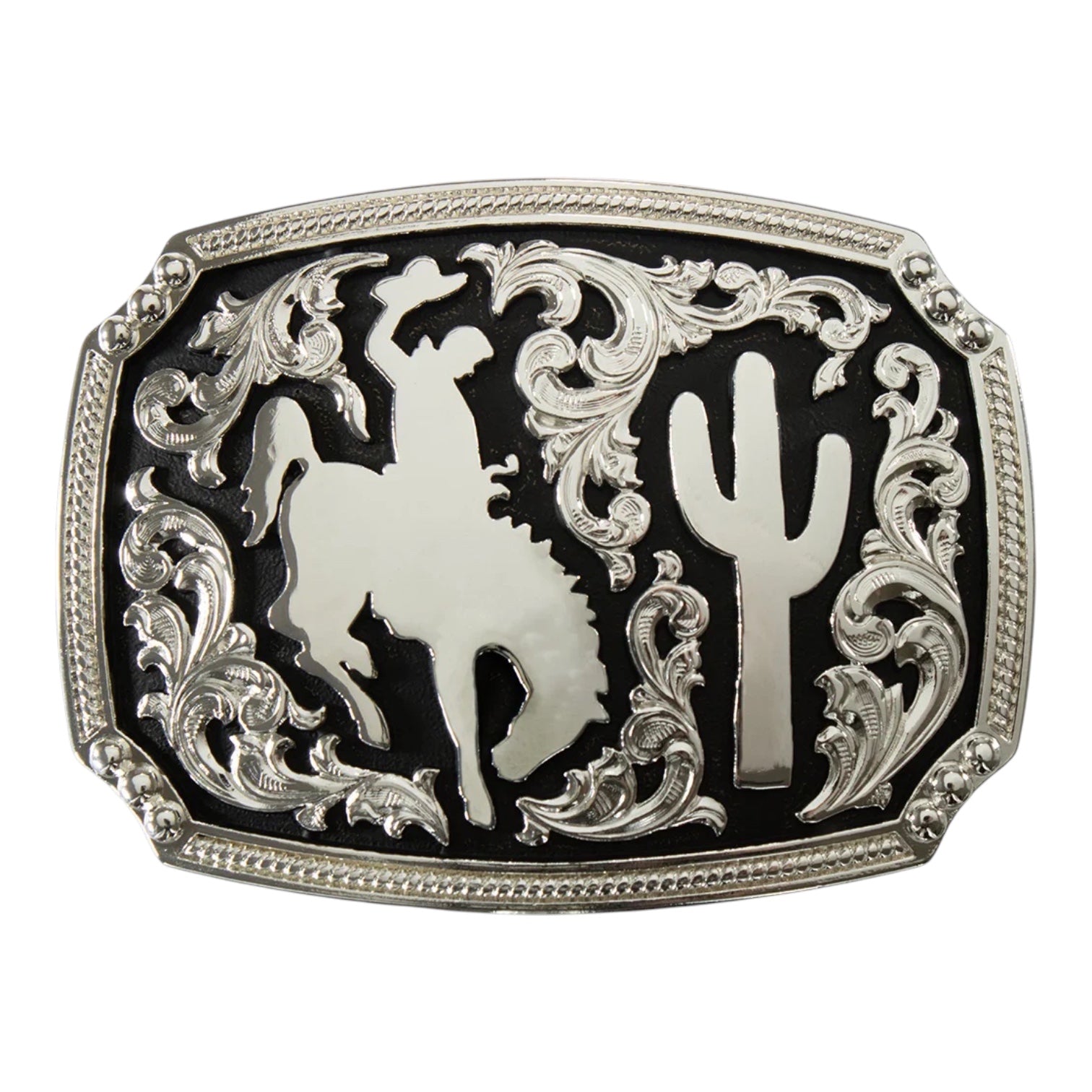 NOCONA MENS RECTANGLE BUCKLE BRONCO RIDER