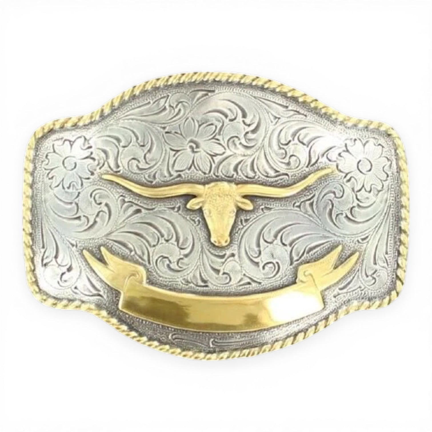 NOCONA MENS LONGHORN ENGRAVABLE BUCKLE