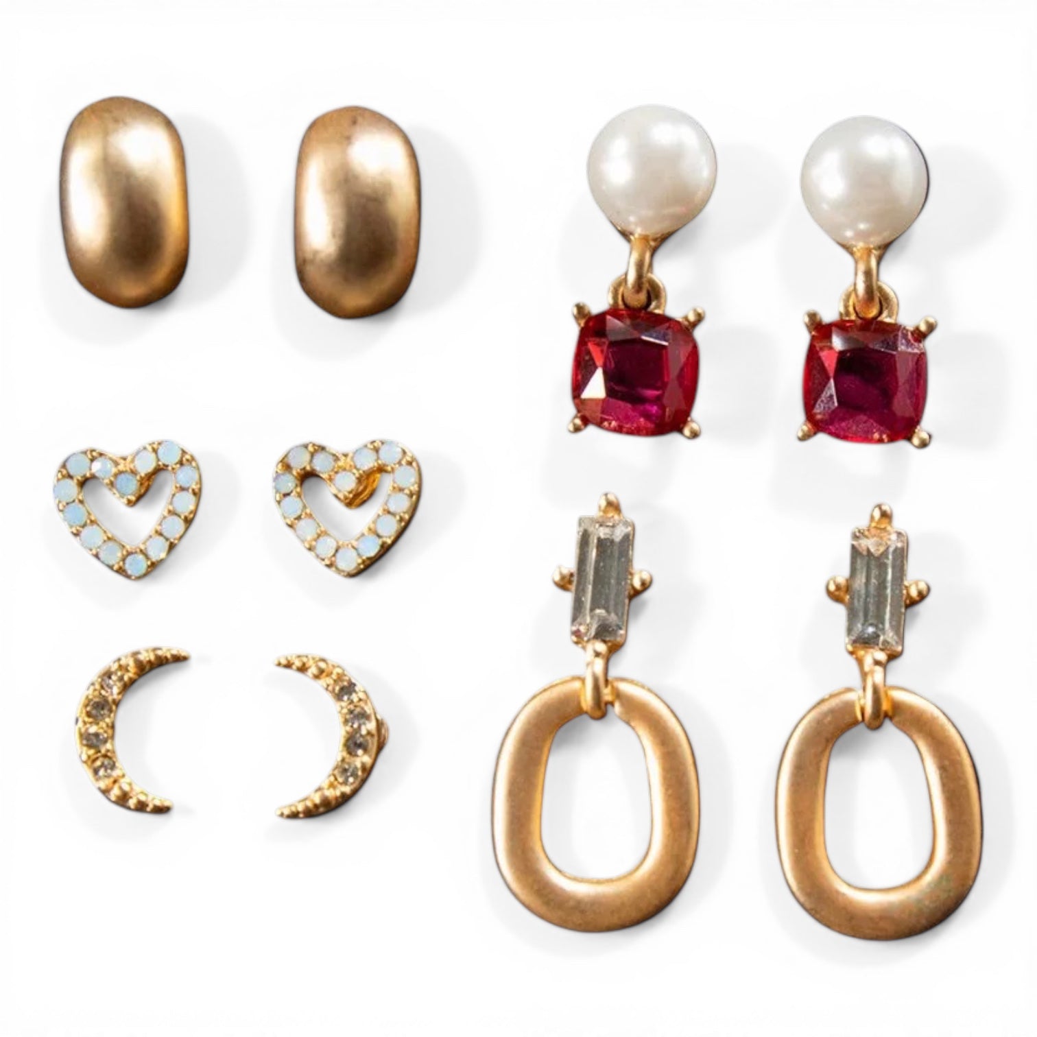 BLAZIN ROXX EARRING 5 PC SET GOLD