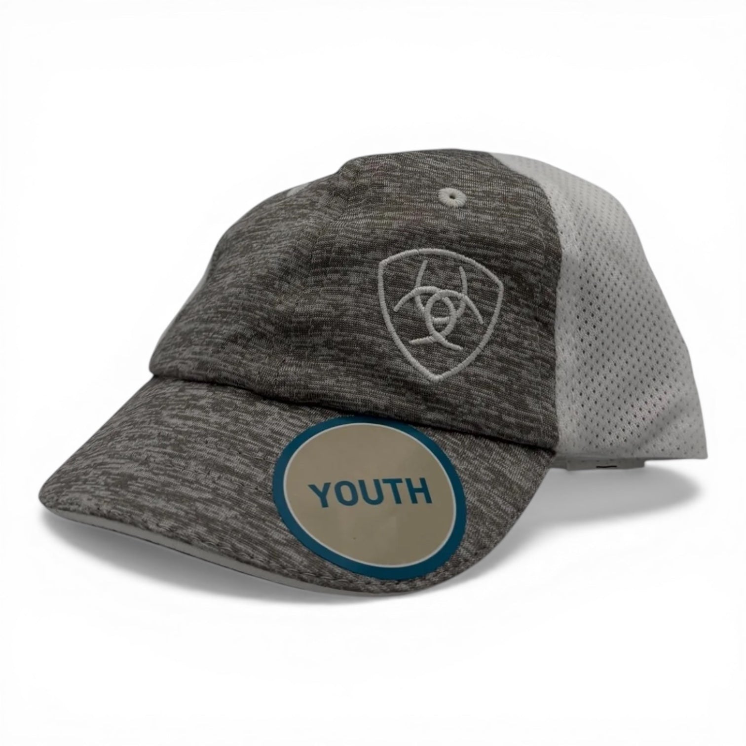 ARIAT INFANT CAP OFFSET LARGE LOGO GREY