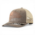 ARIAT YOUTH SEMI CURVED BILL DISTRESSED FLAG BR