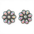 BLAZIN ROXX LADIES EARRINGS STONE FLOWERS MULTICOLOR