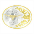 NOCONA MENS OVAL FLORAL EMBOSSED BUCKLE