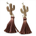 BLAZIN ROXX EARRINGS CACTUS TASSEL