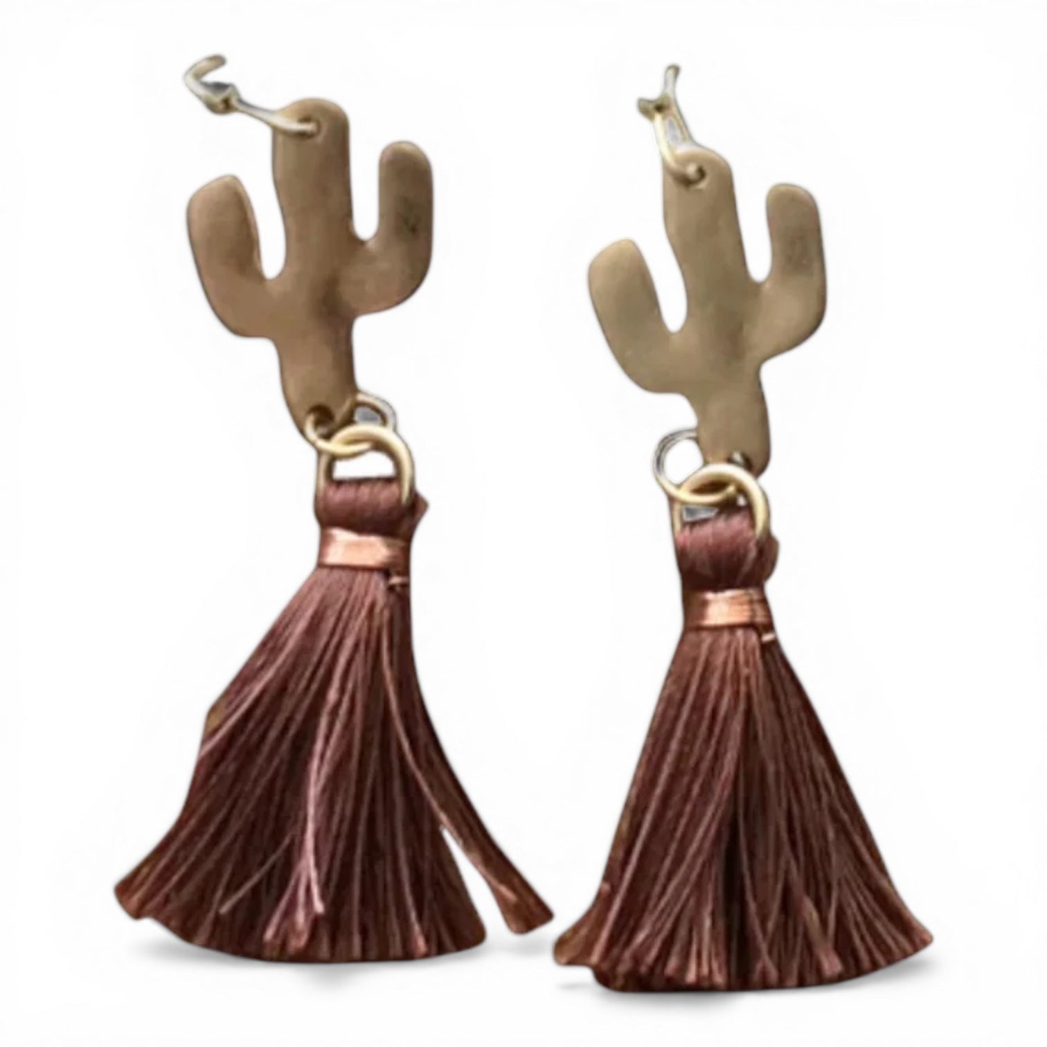 BLAZIN ROXX EARRINGS CACTUS TASSEL