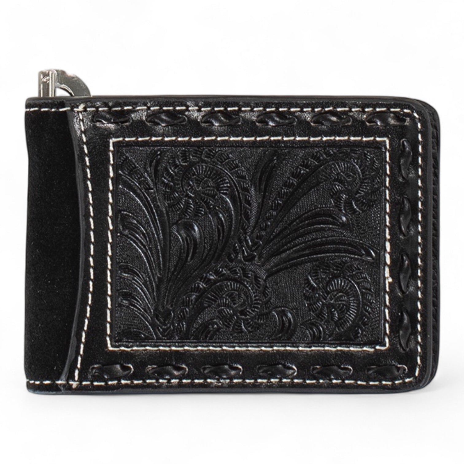 NOCONA MONEY CLIP ROUGHOUT BUCKLACE BK