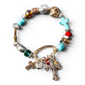 BLAZIN ROXX BRACELET BEADS CROSS MULTICOLOR