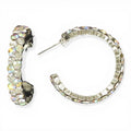 BLAZIN ROXX RHINESTONE HOOP EARRINGS