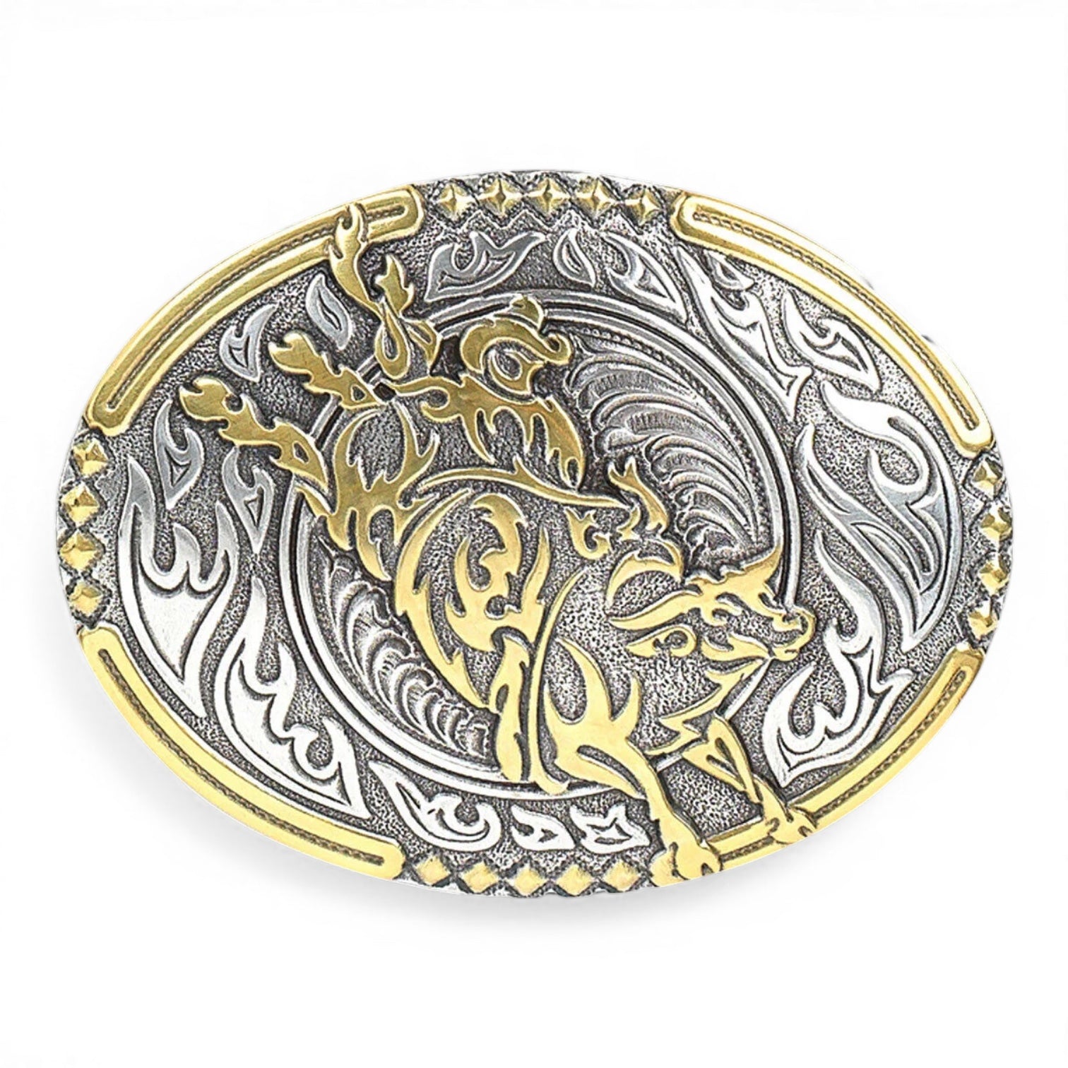 CRUMRINE VINTAGE BULL RIDER BUCKLE