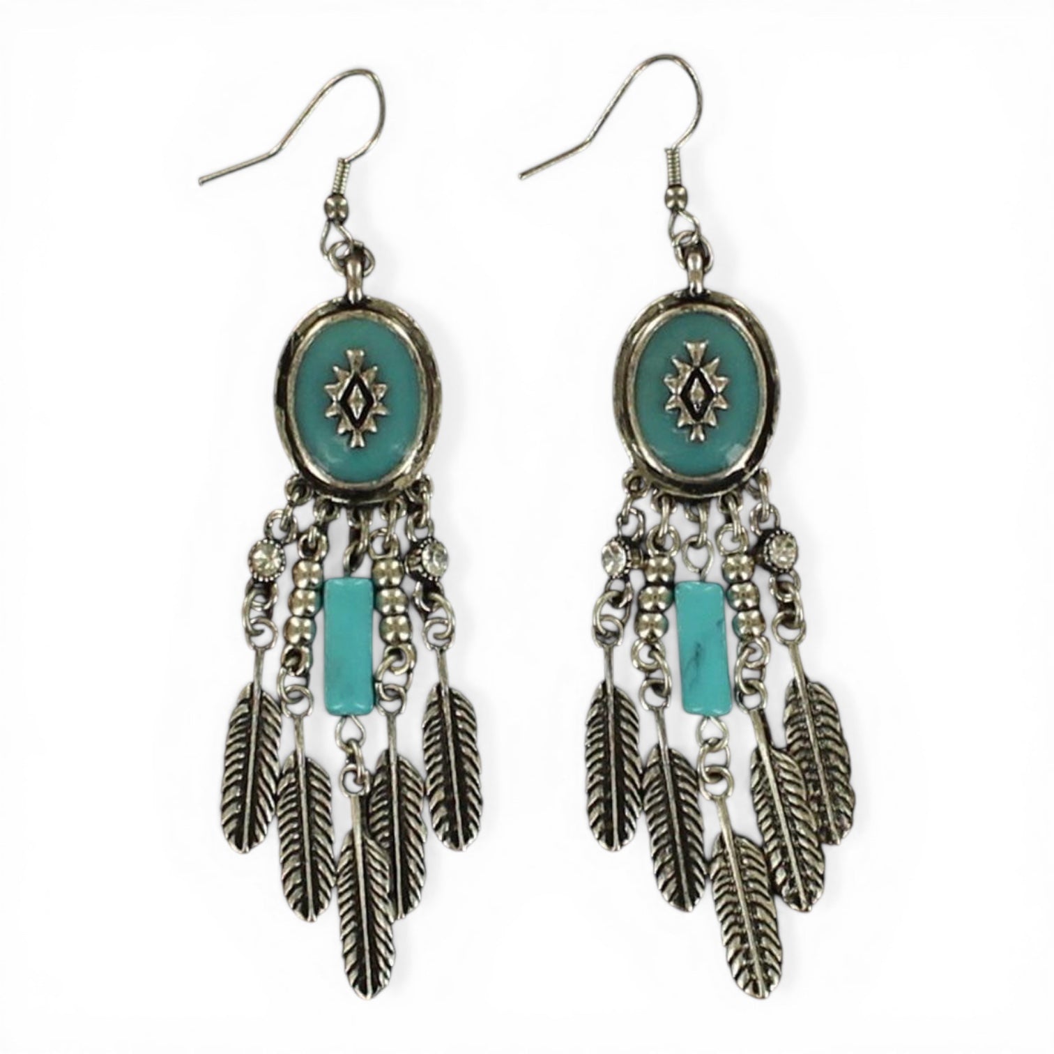 BLAZIN ROXX EARRINGS FEATHER FASHION DROP