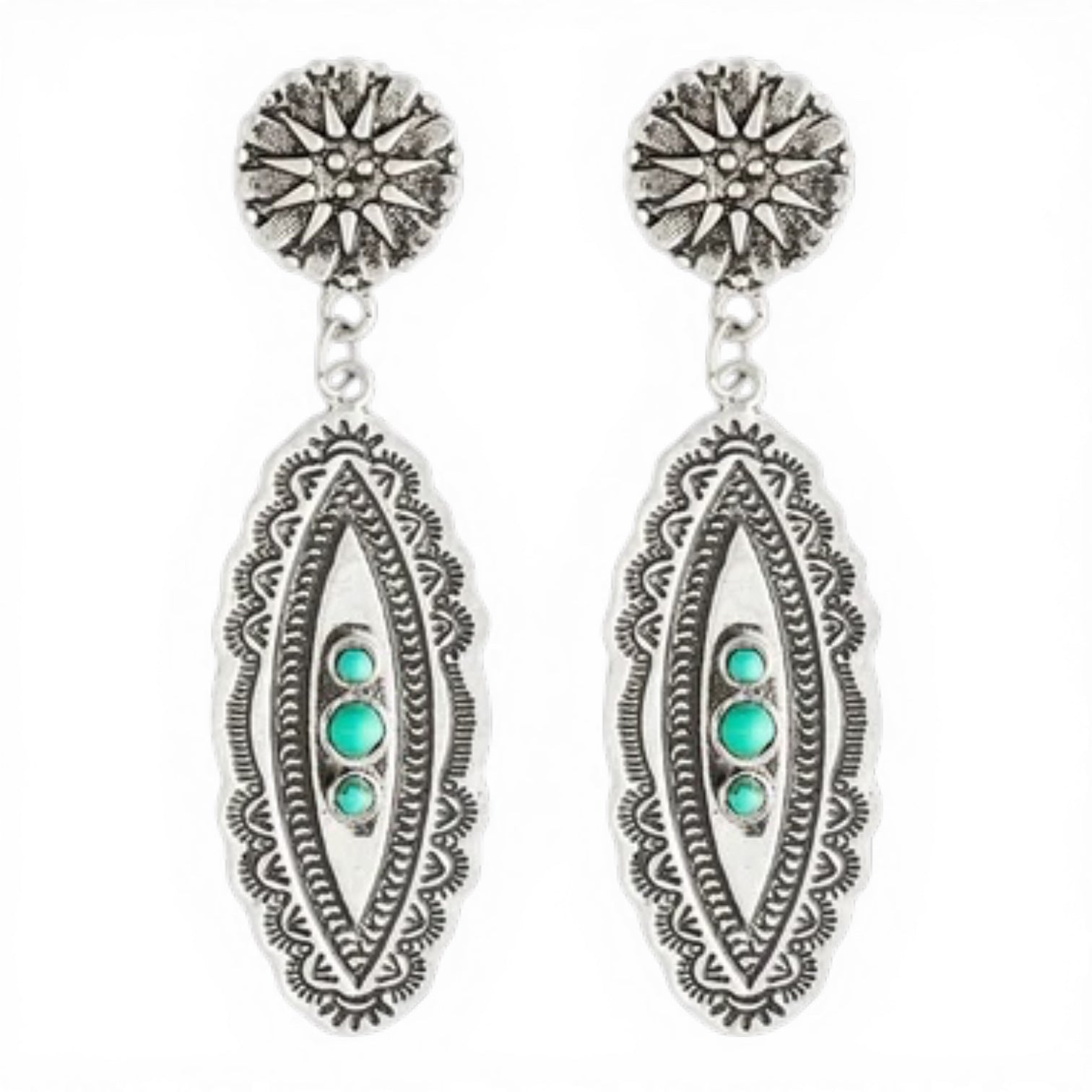 SUNNY TRAIL SILVER-TONE EARRINGS