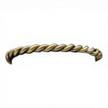 SILVER STRIKE MENS BRACELET CUFF TWISTED SILVER GOLDD47810