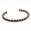 SILVER STRIKE MENS BRACELET TWISTED SILVER
