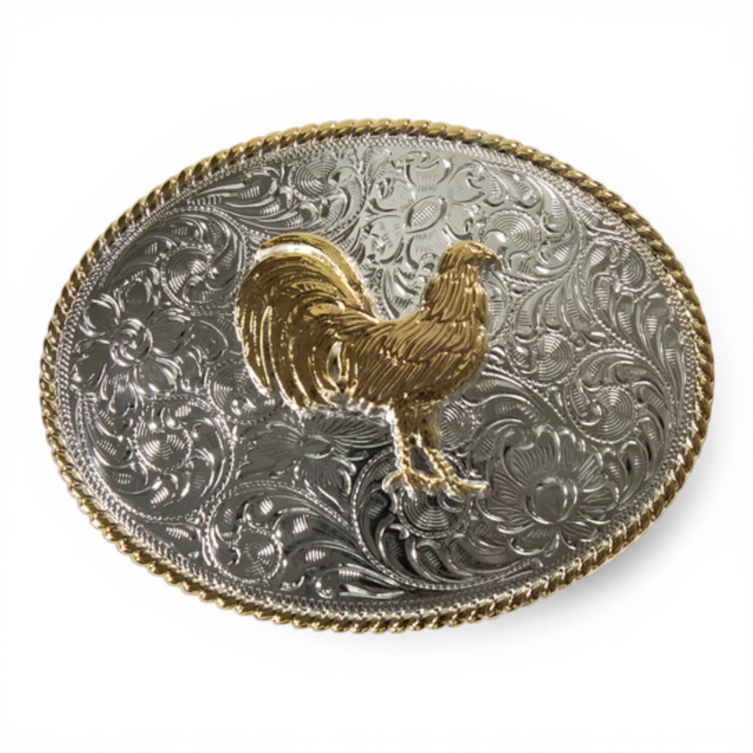 NOCONA MENS BUCKLE OVAL STANDING ROOSTER
