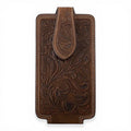 ARIAT CELL PHONE CASE SCROLL EMBOSSED AGED BARK