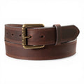 ARIAT MENS WORK BELT 1 1/2" TRIPLE STITCH BROWN