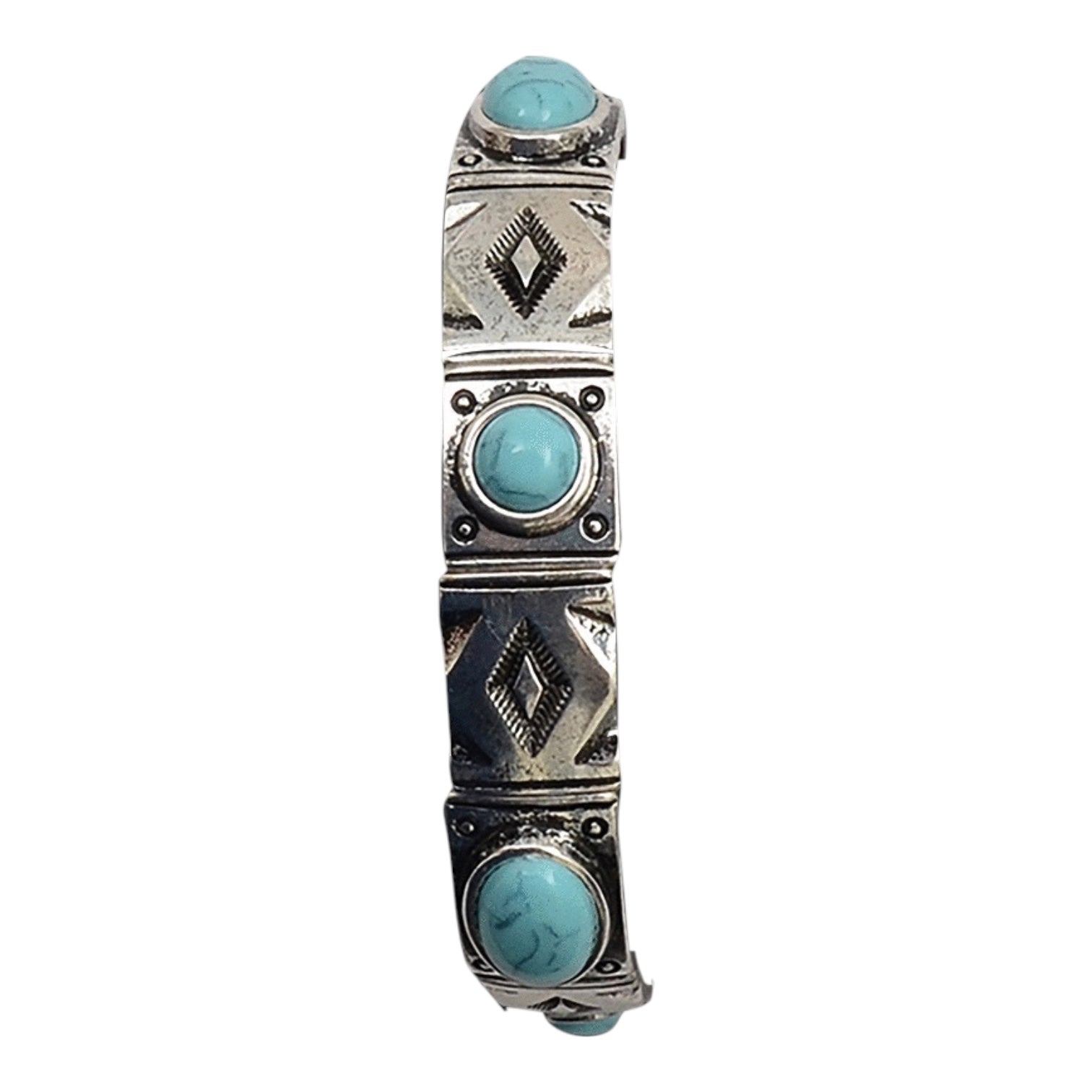 ANTQ SLVR AZTEC STAMPED BARCEL