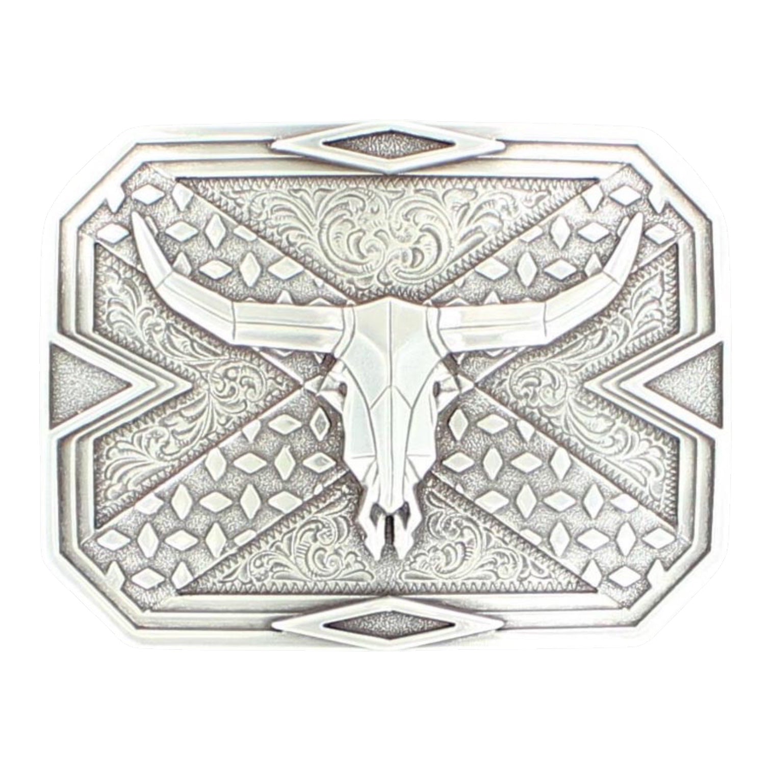 NOCONA MENS STEER SKULL BUCKLE