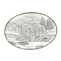 NOCONA MENS OVAL GRIZZLY BUCKLE