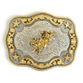 NOCONA MENS ANT SILVER/ANT GOLD BUCKLE