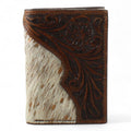 NOCONA TRIFOLD TOOLED CALF HAIR BR