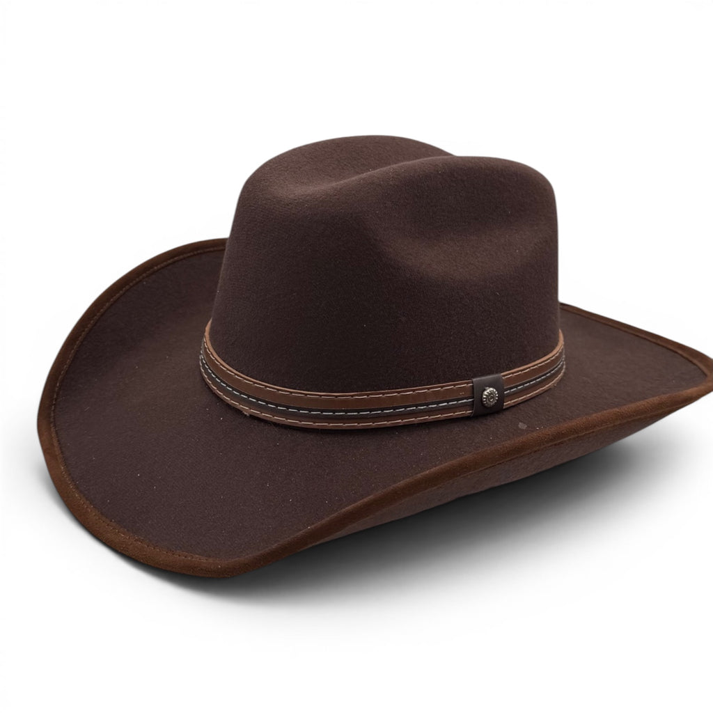 KIDS SUEDE WESTERN COWBOY HAT