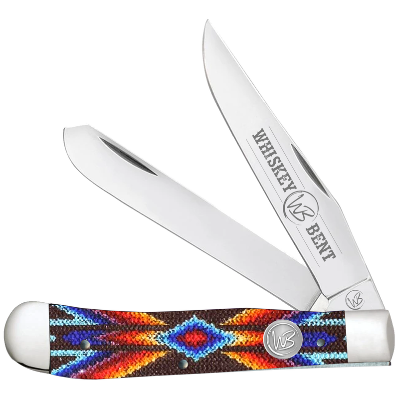 WHISKEY BENT SOUTHWEST STARBURST TRAPPER KNIVES