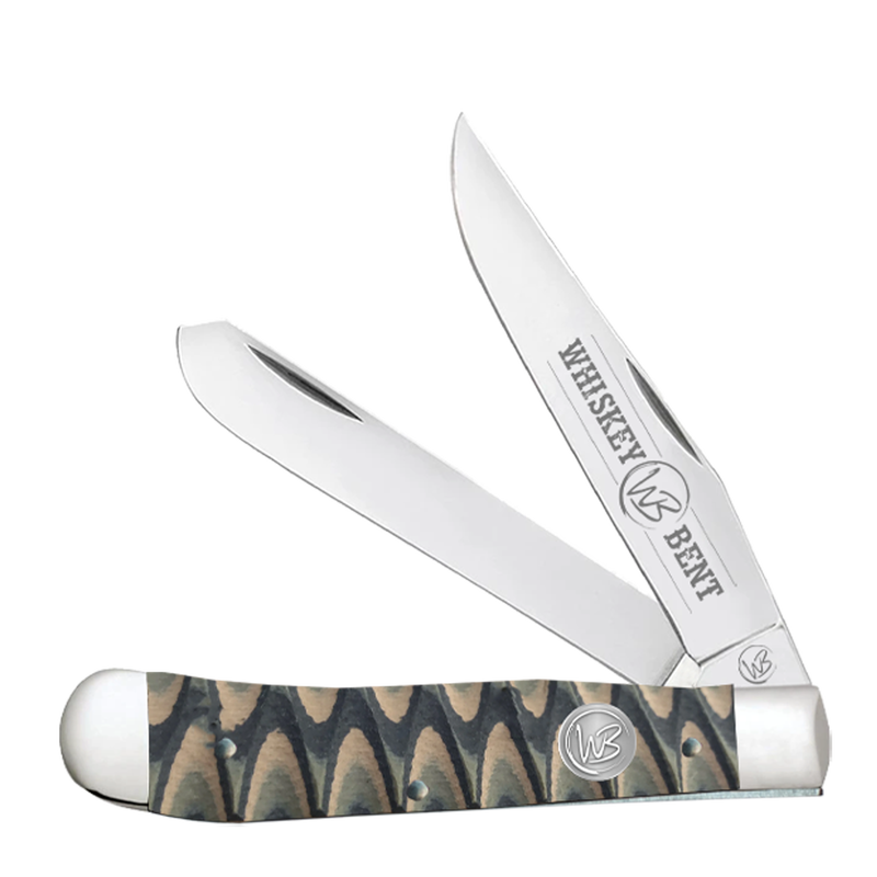 WHISKEY BENT BROWN FANG TRAPPER KNIVES