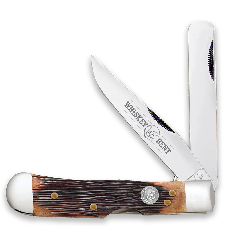 WHISKEY BENT SAWMILL TRAPPER BULLCUTTER KNIVES