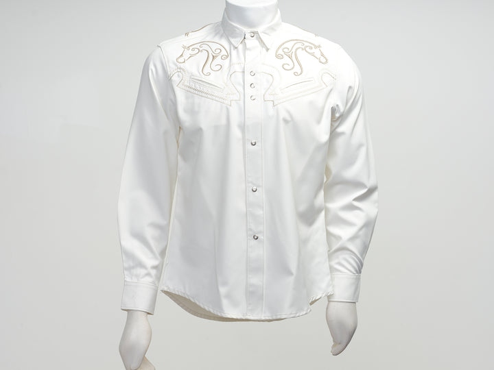 Men's Western Shirt | HORSE - Hueso